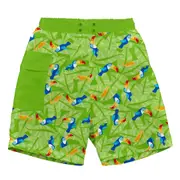 Green Sprouts - Board Shorts With built in Reusable Absorbent Swim Diaper - Tropical