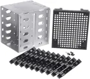 5.25 Inch to 5 X 3.5 Inch SATA HDD Cage Rack Hard Drive Disk Enclosure Disk Tray