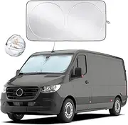 EcoNour Foldable Sunshade for Car Windshield | Dashboard Shield for Your Vehicle | Auto Window Shades for UV Rays and Sun Screen Protection | XXL (75 inches x 37 inches)