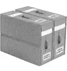 2 Pack Foldable Sheet Organizer for Linen Closet, Bed Sheet Organizers Grey