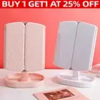 52 LED MAKE UP FOLDABLE VANITY MIRROR Tabletop Light Up Cosmetic Touch Screen AU
