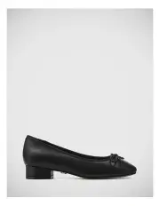 [Wittner] Belle Leather Flat Pump in Black
