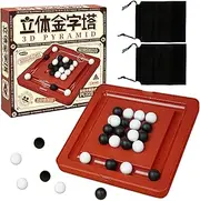 Brain Puzzle Games | Games Smart Pyramid Interactive Puzzle | Portable Travel Educational Cognitive Toy for Kids Adults, Family Classroom