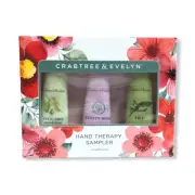 CRABTREE&EVELYN Hand Therapy Set Avocado Olive Oil&Basil+Evelyn Rose+Lily0.9ozNB