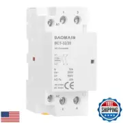 Baomain Normally Open AC Contactor 110VAC 32A 2 Pole 2NO Universal Circuit Co