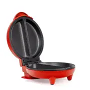 Omelette Maker 4-Egg Red Stainless Steel 2-Section Non-Stick Coating Anti-Slip