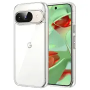 Google Pixel 9 Ultra Slim Premium Crystal Clear TPU Gel Back Case by MEZON – Shock Absorption, Wireless Charging Compatible (Pixel 9, Gel)