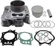 Top End Cylinder Piston Gasket Kit for Ho-nda Foreman 450 TRX450 S/ES/FE/FM 4x4 1998-2004 90mm 450cc 12100-HN0-A00 12191-HM7-013 Motorcycle Accessories