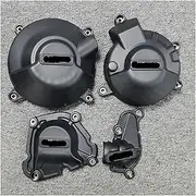 Engine Timing Part Covers Motorcycle Engine Protective Cover Protective Cover for Yamaha MT-09 MT-09 SP FZ-09 SP 2021-2024 Engine Guards Starter Cover(One Set)
