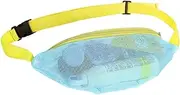 [Generic] Beach Mesh Fanny Pack - Mesh Adjustable Beach Bag - Adjustable Belt Mesh Seashell Bag for Beach, Swimming, Vacation, Travel, Picnic