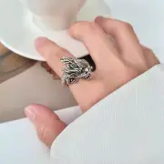 Vintage 925 Sterling Silver Dragon Ring Unique Dragon Ring for men & women