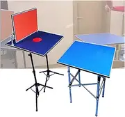 Table Tennis Rebound Board,Single Player Training Catch Board,360°Adjustable Angle,for Indoor/Outdoor Home Gym Community