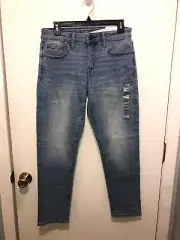 NWT American Eagle Airflex Jeans Athletic Light Wash Womens SZ 28X28