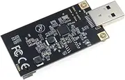 Msata to USB 3.0 Solid-State Drive to Mobile Hard Drive ASM1153E Chip Plug and Play for Sizes 30 X 50 High-Quality Black 1 Piece