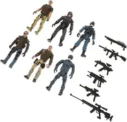 Toyvian 6pcs Movable Joint Soldier Action Figures Special Forces Model for Engaging Play Collecting Realistic Details for Dynamic Poses Display Options