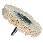 Cotton Cloth Buffing Wheel for Metal Wood and Glass Polishing 100mm Diameter