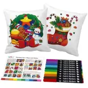 Throw Pillow Covers for Kids Painting Set, Arts and Crafts for Kids Christmas