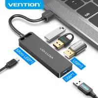 在飛比找蝦皮購物優惠-Vention USB 3.0分線器一分四 HUB 多功能擴