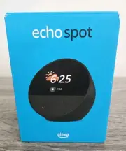 Amazon Echo Spot (2024 release), Bedside smart alarm clock + Alexa.