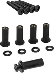 5pcs Motorcycle Windshield Well Nuts Windscreen Screws Bolt Caps Trim Kit All Models CVO Ultra Custom FLTR(Black)