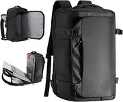 GHERSON Travel Backpack For Air Travel,Durable Large 40L TSA Flight Approved Carry-on Luggage Hand,Water Resistant Business Rucksack,Weekender Bag Daypack，Fits 17.3 Inch Laptop, Black, X-Large,