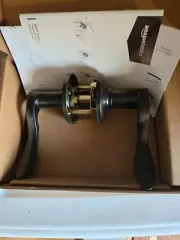 Amazon Basics Handleset with Shelby Lever Single Cylinder, Oil Rubbed Bronze