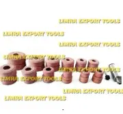 Black & Decker Valve Seat Pink Grinding Wheels Set 10 Pcs with Stone Holder Hex