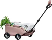 Small Dog Stroller - Dog Cat Travel Stroller, Foldable Cat Dog Stroller | Pet Carriage Rolling Dog Cage Stroller, Lightweight Folding Dog Cart Trolley Travel Shopping Walking Play