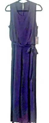 Vince Camuto Sleeveless Black Wide Leg Jumpsuit Women's Size 12 NWT