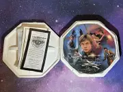 Star Wars 1996 Hamilton Collection Heroes And Villains Plate Luke Skywalker