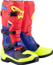Alpinestars Tech 3 S23, boots , color: Red/Dark Blue/Neon-Yellow , size: 13 US