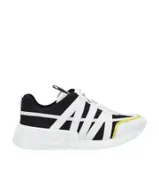 Viv' Go Lace Up Sneakers in Technical Fabrics 40 black and white