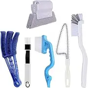 6Pcs Window Cleaning Brushes, Groove Cleaning Tool for Door Track, Corner Gap, Sliding Door, Tile Lines