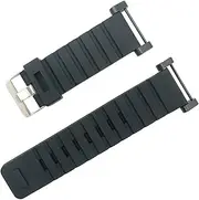 [CENSO] TRUSTTWO Black Compatible With Suunto Core 24mm Black Silicone Rubber Strap Watch Band With Watches Buckle Belt + Adapters + Tools The New