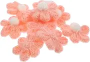 GRADENEVE 10pcs Garment Decorative Yarn Flower Patches Creative DIY Sewing Appliques for Clothing Bags Hats and Shoes Lightweight Safe Woolen Material