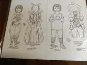 Vintage Paper Dolls by Jaye Wallace 1978 Uncut English Colonial