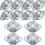 Alipis 12pcs Nylon Caster Wheels Heavy Duty Ball Transfer Unit for Furniture Appliance Rollers and Trash Can Wheels Strong Load Capacity Easy Maintenance Safe and Design
