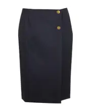Button-decorated skirt FR36 Black