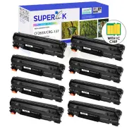 8PK CF283X 83X Toner For HP LaserJet Pro MFP M225dn M225dw M225rdn M201dw M201n