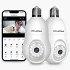 LaView 4MP Bulb Security Camera 2.4GHz360° 2K Security Cameras Wireless Outdoor
