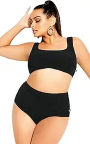 [City Chic] CCX Women's Plus Size Top- Izzy Underwire Bikini