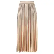 [ZIMMERMANN] Crush Metallic Stripe Skirt