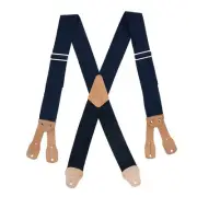 New CTM Men's Big & Tall Non-Elasticized Button End Work Suspenders