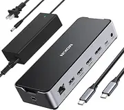 USB C Hub Adapter for MacBook Pro, Thunderbolt 3 Adapter,10-in-1 USB C Dongle with Gigabit Ethernet, USB C to HDMI VGA Adapter,100W Power Delivery,3 USB 3.0, SD TF Card Reader-Through Port Adapters