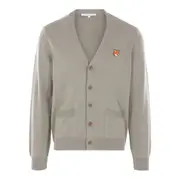 [Maison Kitsuné] Maison Kitsuné Fox-head Patch Pocket Cardigan XL GREEN