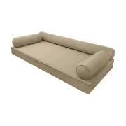 |SLIPCOVER ONLY| V6 Velvet Indoor Daybed Mattress Pillow Pipe Trim Twin AD304