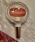 Vintage Round Acrylic Lucite Schaefer Beer Tap Handle-NY-New Old Stock!