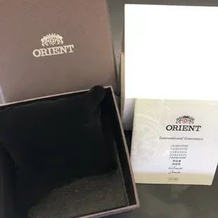 ORIENT 東方錶 SLIM系列 超薄優雅藍寶石鏡面石英錶 皮帶款 玫瑰金色 FUB9B002W