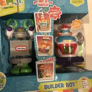 Little Tikes Stem Jr Mix Match Kid Built Robot STEM Entertain Home School