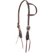 Chocolate Leather Gag Bit Slip Ear Headstall by Martin Saddlery